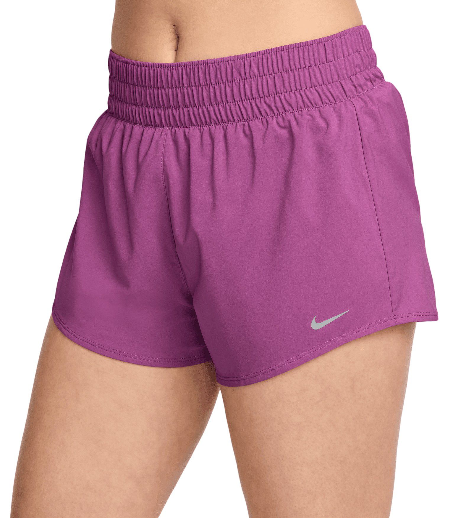 Nike Women's One Dri-FIT Mid-Rise 3" Brief-Lined Shorts