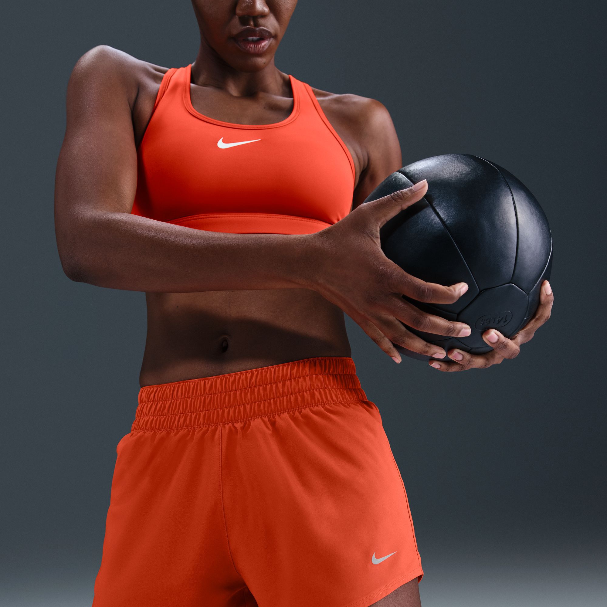 Nike Women's One Dri-FIT Mid-Rise 3" Brief-Lined Shorts