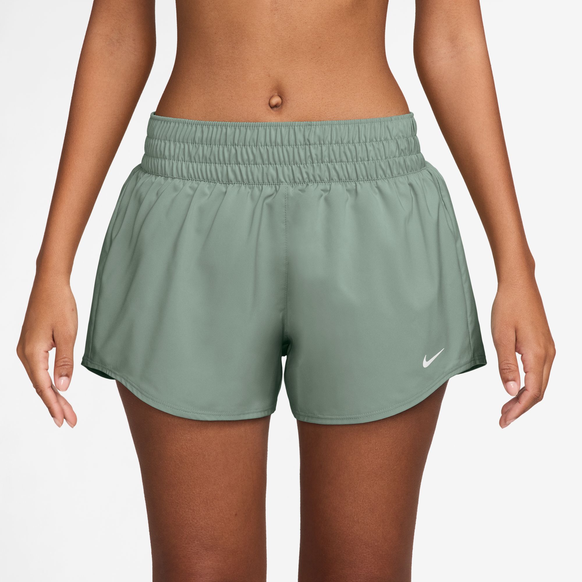 Nike Women's One Dri-FIT Mid-Rise 3" Brief-Lined Shorts