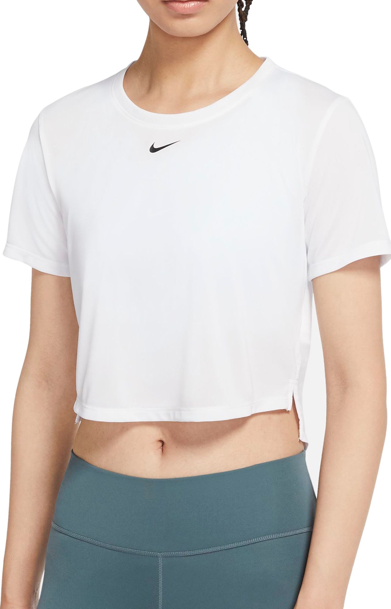 Nike Women's One Dri-FIT Standard Fit Short-Sleeve Cropped Top