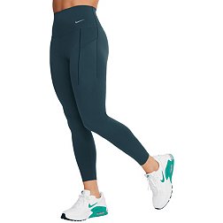 Nike Leggings Women's XL Green One Luxe High-Rise Compression Pants NEW