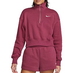 Nike Women's Sportswear Phoenix 1/4 Zip Fleece Pullover Sweatshirt