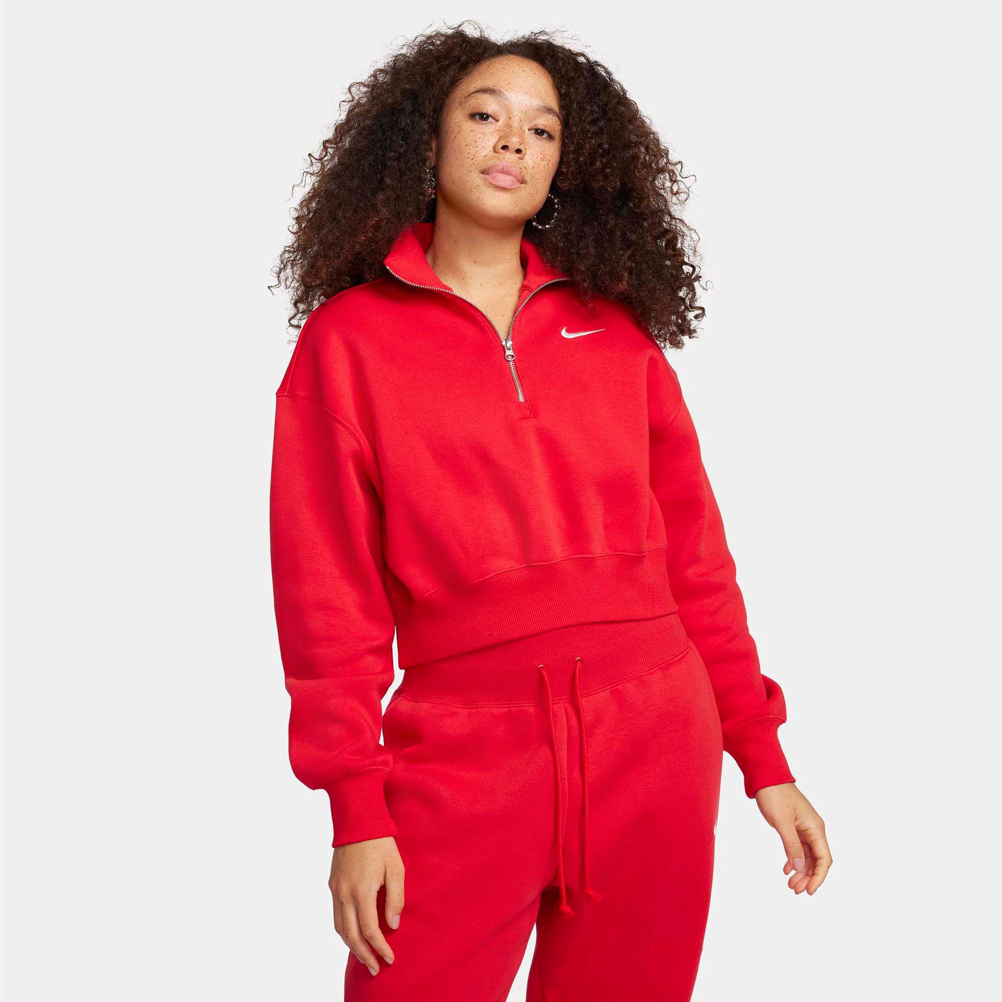 Nike Women's Sportswear Phoenix Fleece Oversized 1/2-Zip Crop Sweatshirt