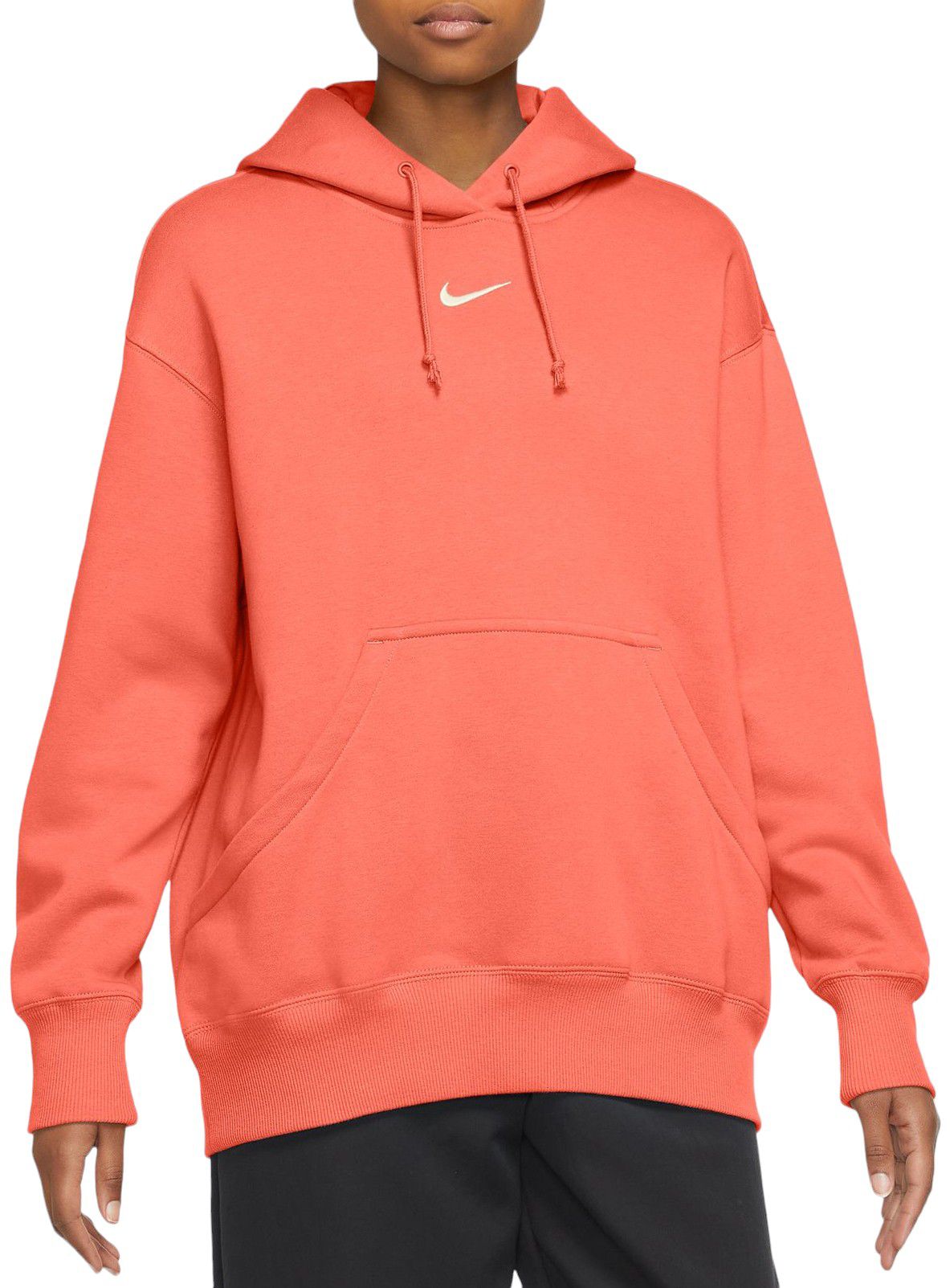 Nike Women's Sportswear Phoenix Fleece Oversized Pullover Hoodie - Orange
