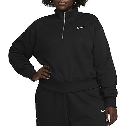 Nike Women's Sportswear Phoenix Fleece Oversized ½ Zip Crop Plus Size Sweatshirt