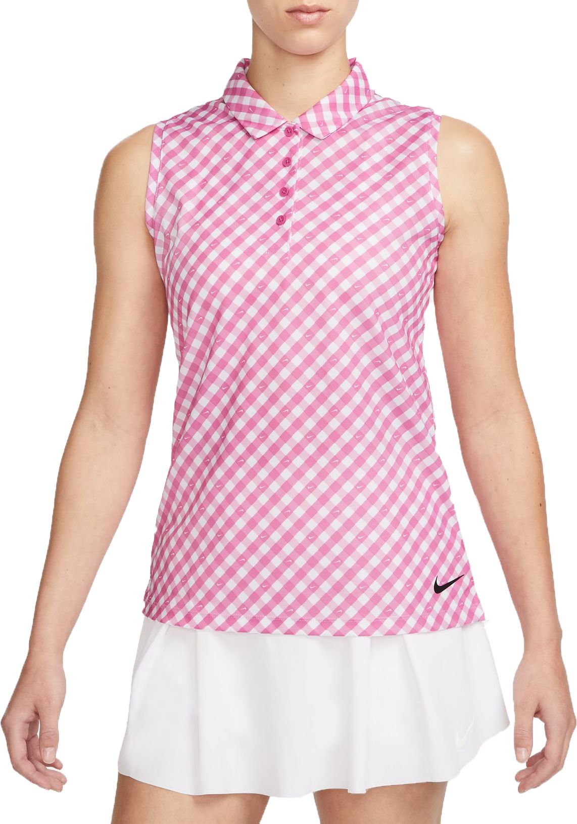 Nike Women's Dri-FIT Victory Sleeveless Printed Golf Polo