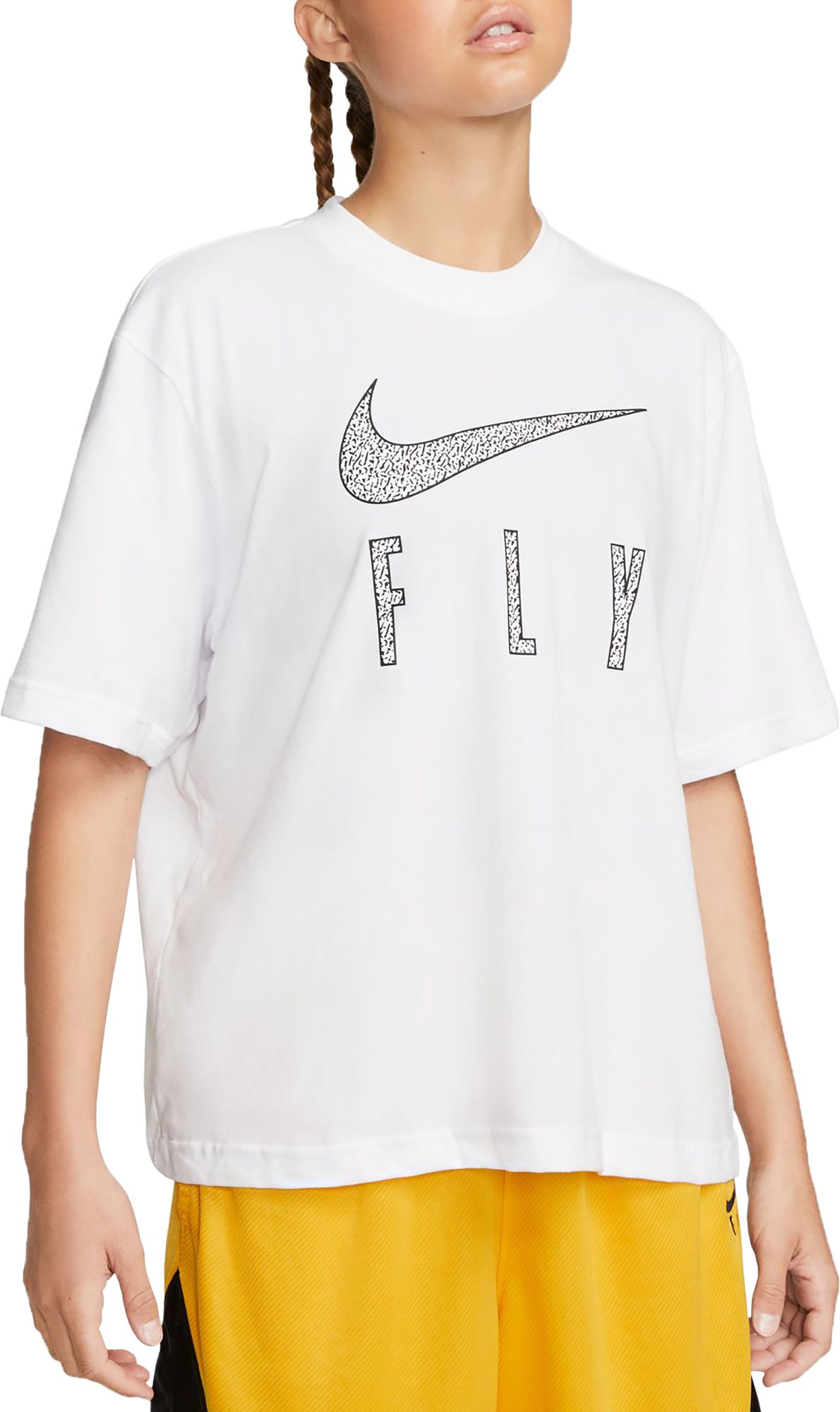 Nike Basketball Dri-Fit Swoosh Boxy T-Shirt in Blue