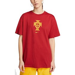 Nike Women's Portugal '22 Crest Red T-Shirt