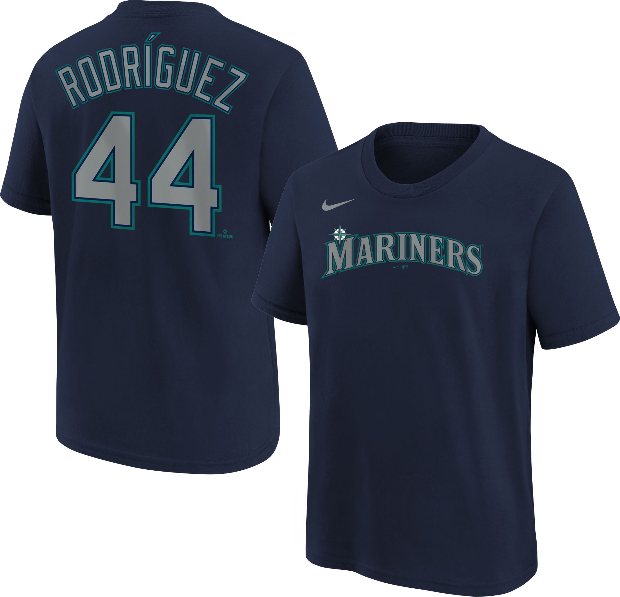 Nike Youth Seattle Mariners Julio Rodriguez #44 Navy T-Shirt