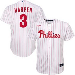 Nike Youth Philadelphia Phillies Bryce Harper #3 White Home Cool Base Jersey
