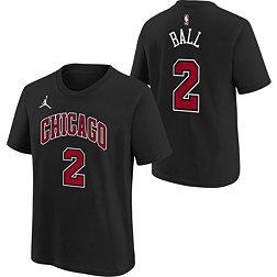 Nike Youth Chicago Bulls Lonzo Ball #2 Black T-Shirt
