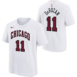 Nike Youth 2022-23 City Edition Chicago Bulls Demar Derozan #11 White Cotton T-Shirt