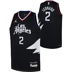 Nike Youth Los Angeles Clippers Kawhi Leonard #2 Black Dri-FIT Swingman Jersey
