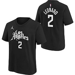 Nike Youth Los Angeles Clippers Kawhi Leonard #2 Black T-Shirt