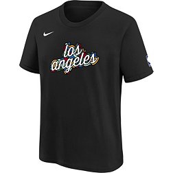 Nike Youth 2022-23 City Edition Los Angeles Clippers Black Logo T-Shirt