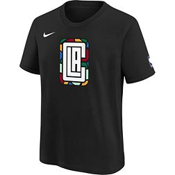 Nike Youth 2022-23 City Edition Los Angeles Clippers Black Warm-Up T-Shirt