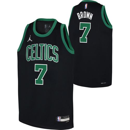 Jordan Youth Boston Celtics Jayson Tatum #0 Black Dri-FIT
