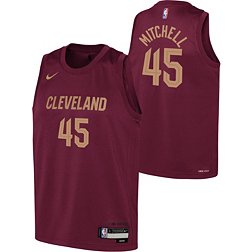 Nike Youth Cleveland Cavaliers Donovan Mitchell #45 Red Dri-FIT Swingman Jersey