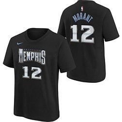 Nike Youth 2022-23 City Edition Memphis Grizzlies Ja Morant #12 Black Cotton T-Shirt