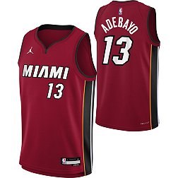 Nike Youth Miami Heat Bam Adebayo #13 Red Dri-FIT Swingman Jersey