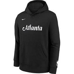 Nike Youth 2022-23 City Edition Atlanta Hawks Black Essential Pullover Hoodie