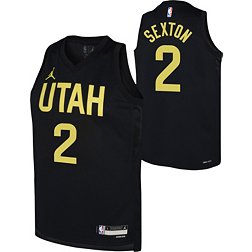 Nike Youth Utah Jazz Collin Sexton #2 Black Dri-FIT Swingman Jersey