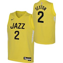 Nike Youth Utah Jazz Collin Sexton #2 Yellow Dri-FIT Swingman Jersey