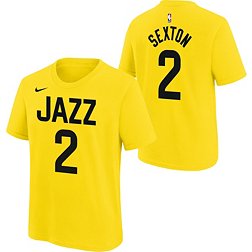 Nike Youth Utah Jazz Collin Sexton #2 Yellow T-Shirt