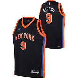 Nike Youth 2022-23 City Edition New York Knicks RJ Barrett #9 Black Dri-FIT Swingman Jersey