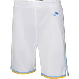 Nike Youth Los Angeles Lakers White Dri-FIT Hardwood Classic Swingman Shorts