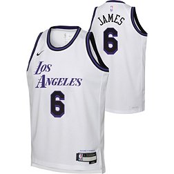 LeBron James Los Angeles Lakers 2022/23 Select Series Nike Men's Dri-Fit NBA Swingman Jersey in Purple, Size: Small | FD4093-580