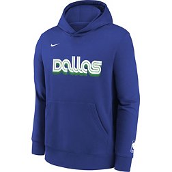 Nike Youth 2022-23 City Edition Dallas Mavericks Blue Essential Pullover Hoodie