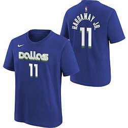 Nike Youth 2022-23 City Edition Dallas Mavericks Tim Hardaway Jr. #11 Blue Cotton T-Shirt