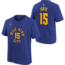 Nike Youth Denver Nuggets Nikola Jokic #15 Blue T-Shirt