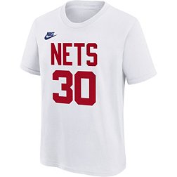 Nike Youth Hardwood Classic Brooklyn Nets Seth Curry #30 White T-Shirt