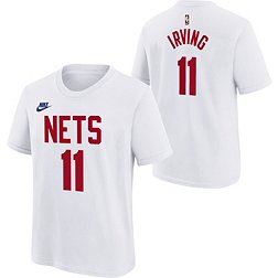Nike Youth Hardwood Classic Brooklyn Nets Kyrie Irving #11 White T-Shirt