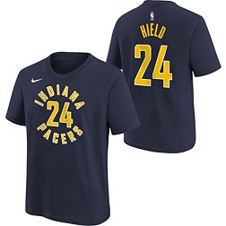 Nike Youth Indiana Pacers Buddy Hield #24 Navy T-Shirt