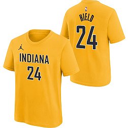 Nike Youth Indiana Pacers Buddy Hield #24 Yellow T-Shirt