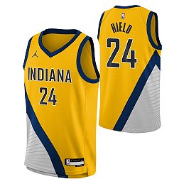Nike Youth Indiana Pacers Buddy Hield #24 Yellow Dri-FIT Swingman Jersey