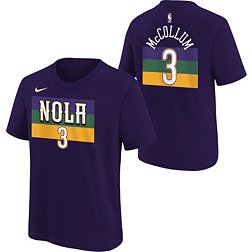 Nike Youth 2022-23 City Edition New Orleans Pelicans CJ McCollum #3 Purple Cotton T-Shirt