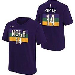 Nike Youth 2022-23 City Edition New Orleans Pelicans Brandon Ingram #14 Purple Cotton T-Shirt