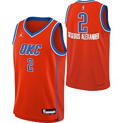 Nike Youth Oklahoma City Thunder Shai Gilgeous-Alexander #2 Orange Dri-FIT Swingman Jersey