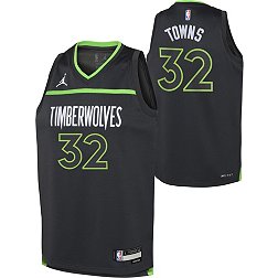 Nike Youth Minnesota Timberwolves Karl-Anthony Towns #32 Grey Dri-FIT Swingman Jersey