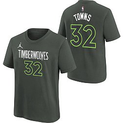 Nike Youth Minnesota Timberwolves Karl-Anthony Towns #32 Grey T-Shirt