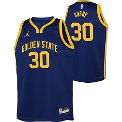 Nike Youth Golden State Warriors Stephen Curry #30 Blue Dri-FIT Statement Swingman Jersey