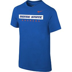 Nike Youth Boise State Broncos Blue Core Cotton Wordmark T-Shirt