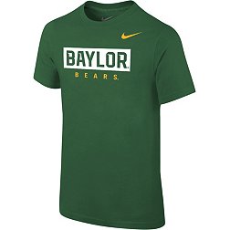 Nike Youth Baylor Bears Green Core Cotton Wordmark T-Shirt