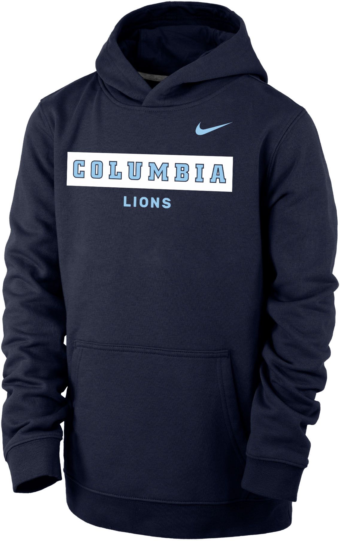 Nike Youth Columbia Lions Columbia Blue Club Fleece Pullover Hoodie