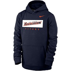 Nike Youth Cal State Fullerton Titans Navy Blue Club Fleece Pullover Hoodie