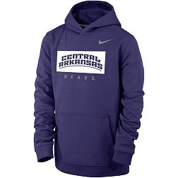Nike Youth Central Arkansas Bears  Purple Club Fleece Pullover Hoodie